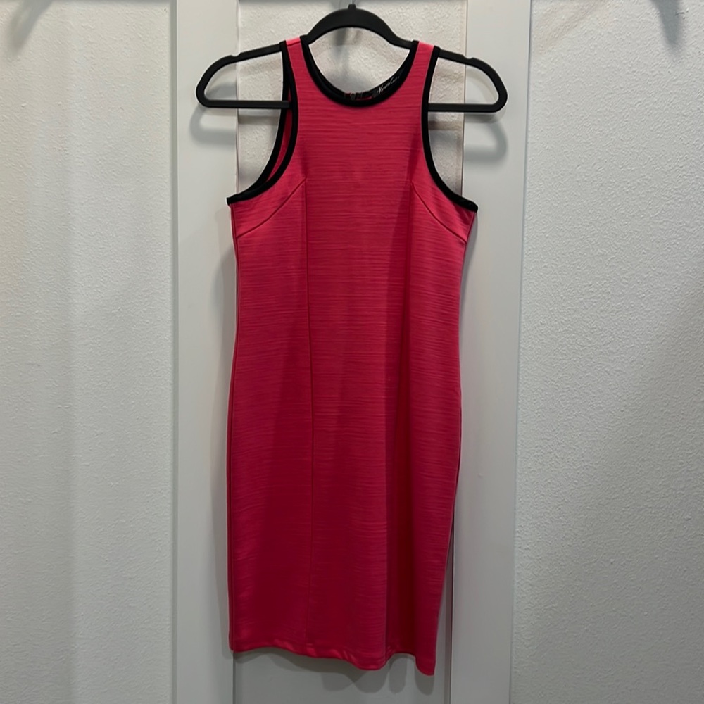 Women’s dress, size extra small, hot pink, zipper back, bodycon, Kenneth Cole